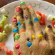 Image of fully baked King's Hand covered in M&Ms